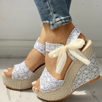 Couture-Moda Women's Stylish Wedge Heel Slip-On Sandals – Summer Platform Shoes