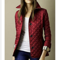 Chic Women's Lightweight Quilted Coat with Button Closure