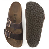 Birkenstock Arizona Soft Footbed Sandals in Dark Brown Oiled Leather