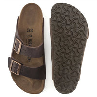 Birkenstock Arizona Soft Footbed Sandals in Dark Brown Oiled Leather