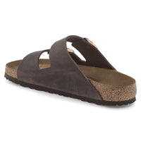 Birkenstock Arizona Soft Footbed Sandals in Dark Brown Oiled Leather
