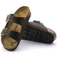 Birkenstock Arizona Soft Footbed Sandals in Dark Brown Oiled Leather