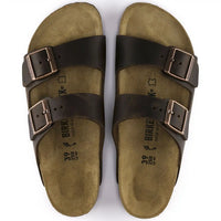 Birkenstock Arizona Soft Footbed Sandals in Dark Brown Oiled Leather