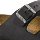 Birkenstock Arizona Black Leather Double Buckle Sandals - Comfort and Elegance