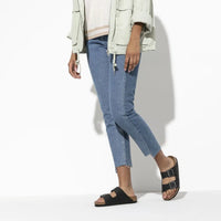 Birkenstock Arizona Black Leather Double Buckle Sandals - Comfort and Elegance