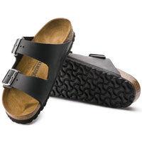 Birkenstock Arizona Black Leather Double Buckle Sandals - Comfort and Elegance