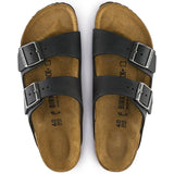 Birkenstock Arizona Black Leather Double Buckle Sandals - Comfort and Elegance