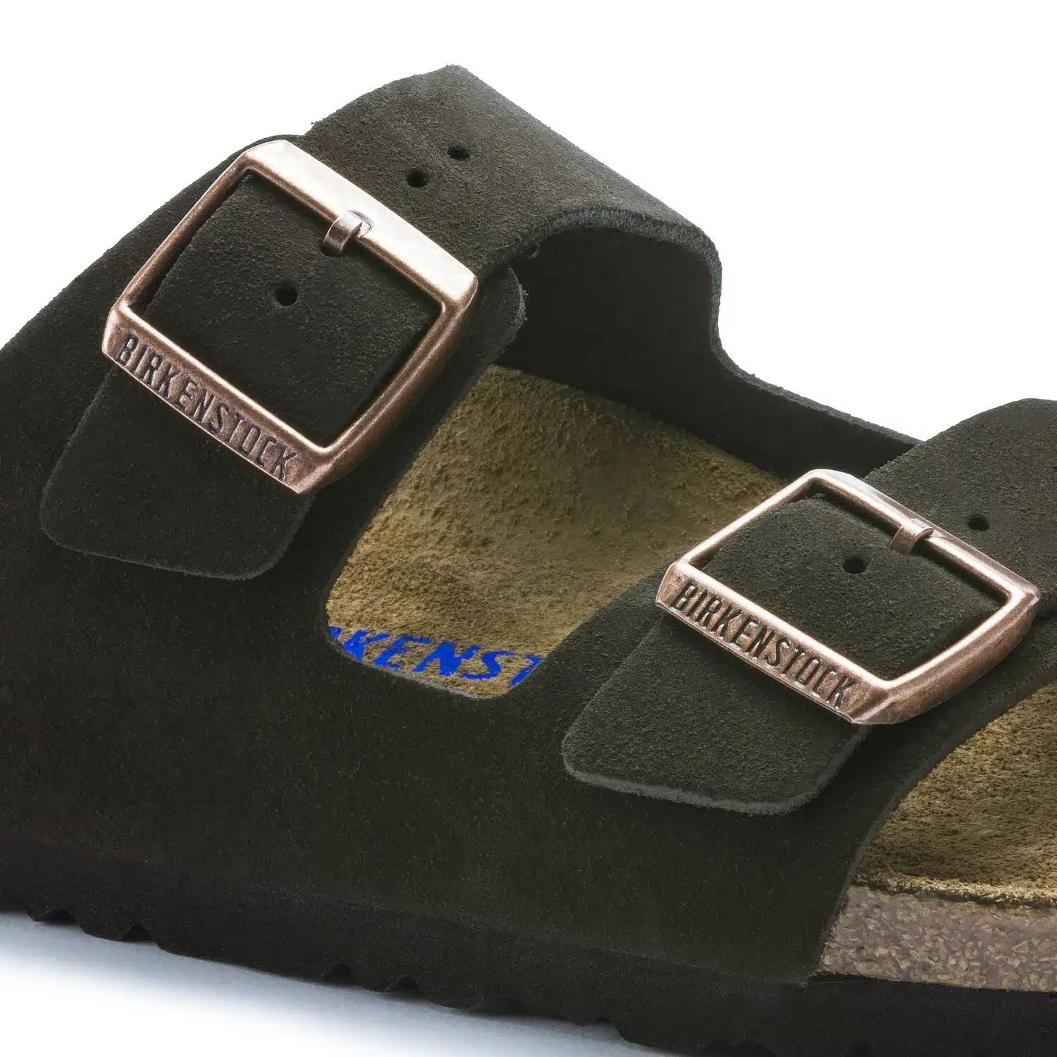 Birkenstock Arizona Suede Mocca Sandals with Soft Footbed