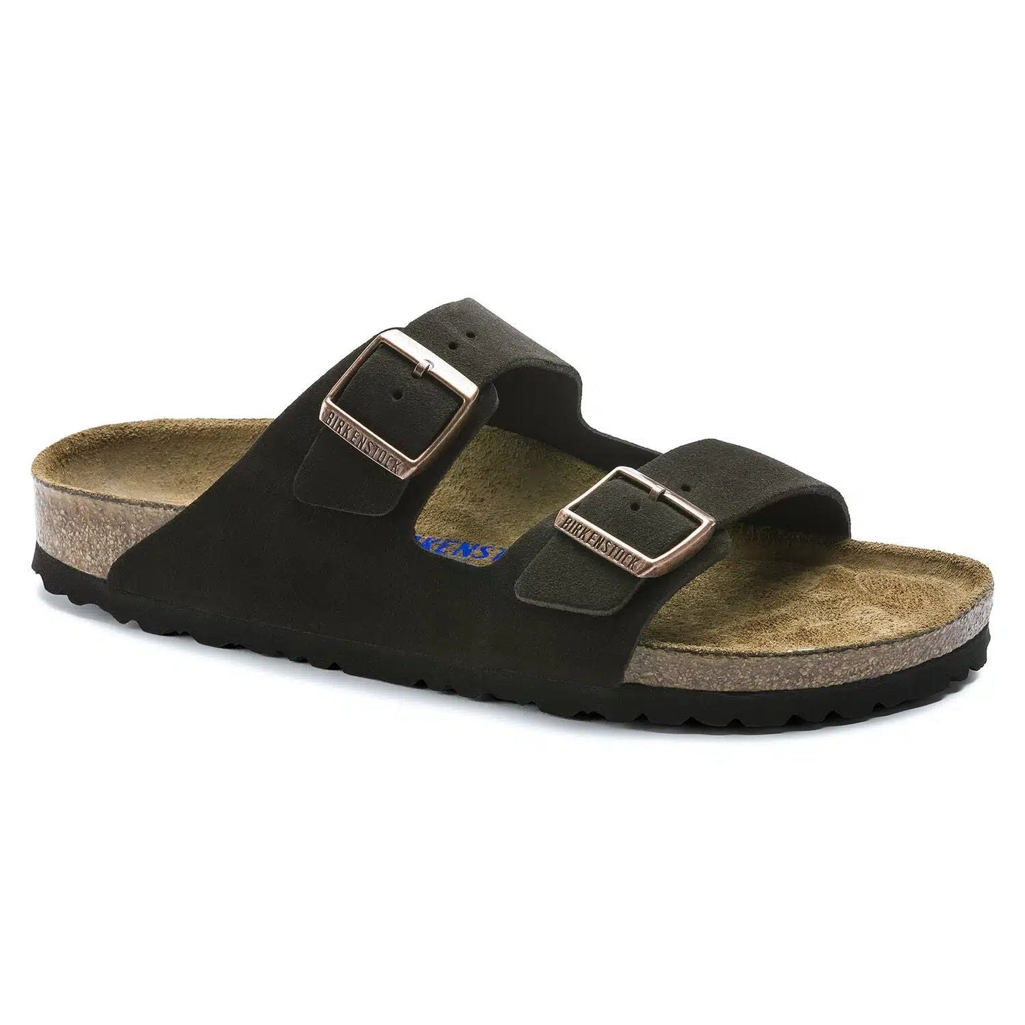 Birkenstock Arizona Suede Mocca Sandals with Soft Footbed
