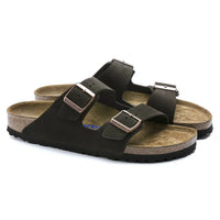 Birkenstock Arizona Suede Mocca Sandals with Soft Footbed