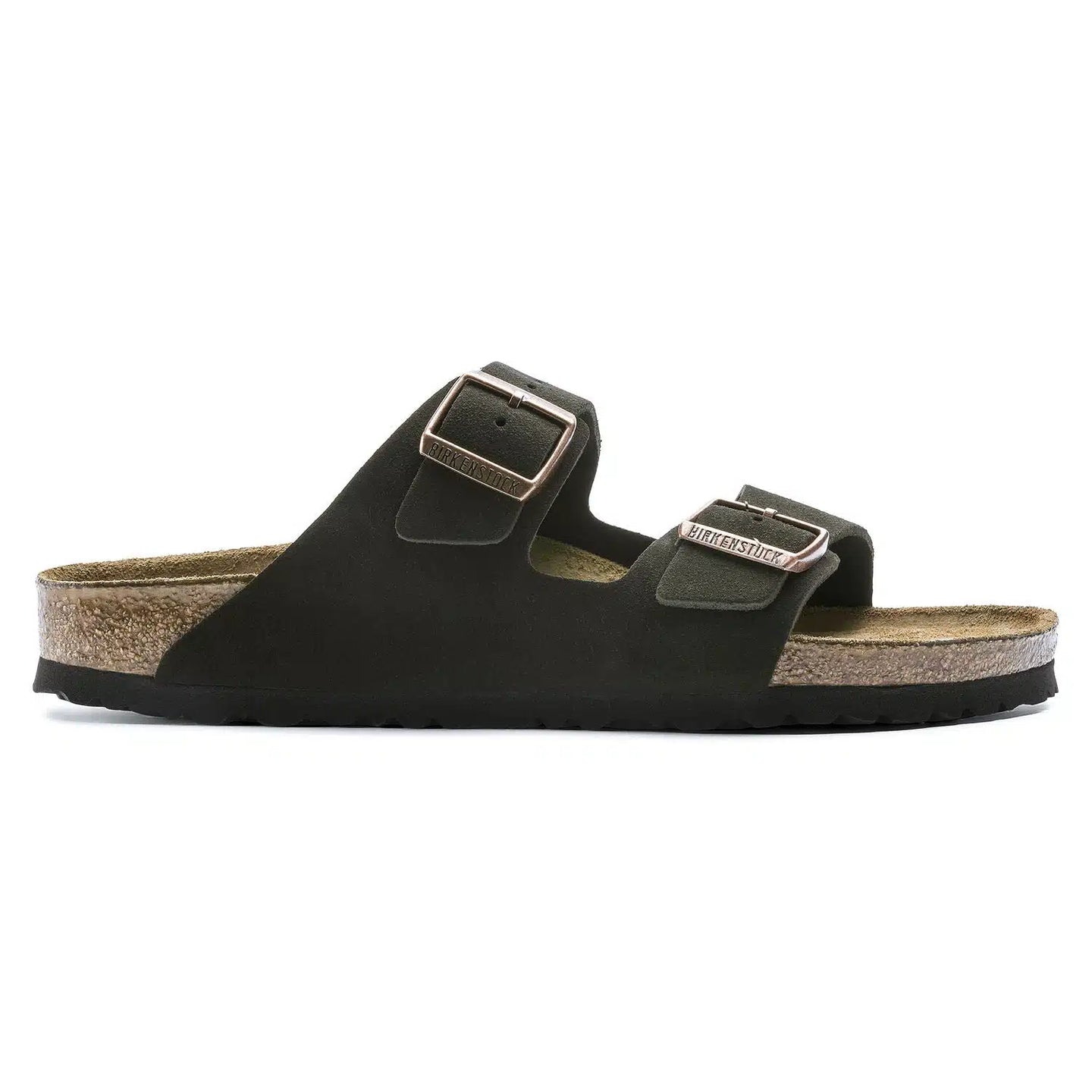 Birkenstock Arizona Suede Mocca Sandals with Soft Footbed