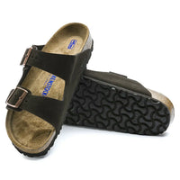 Birkenstock Arizona Suede Mocca Sandals with Soft Footbed