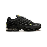 Nike Air Max Plus 3 Men's Sneakers - Black Volt Futuristic Design
