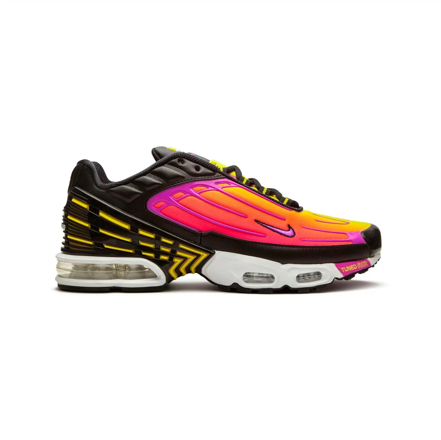 Nike Air Max Plus 3 Men's Vibrant Sneakers - Black, Yellow & Hyper Violet