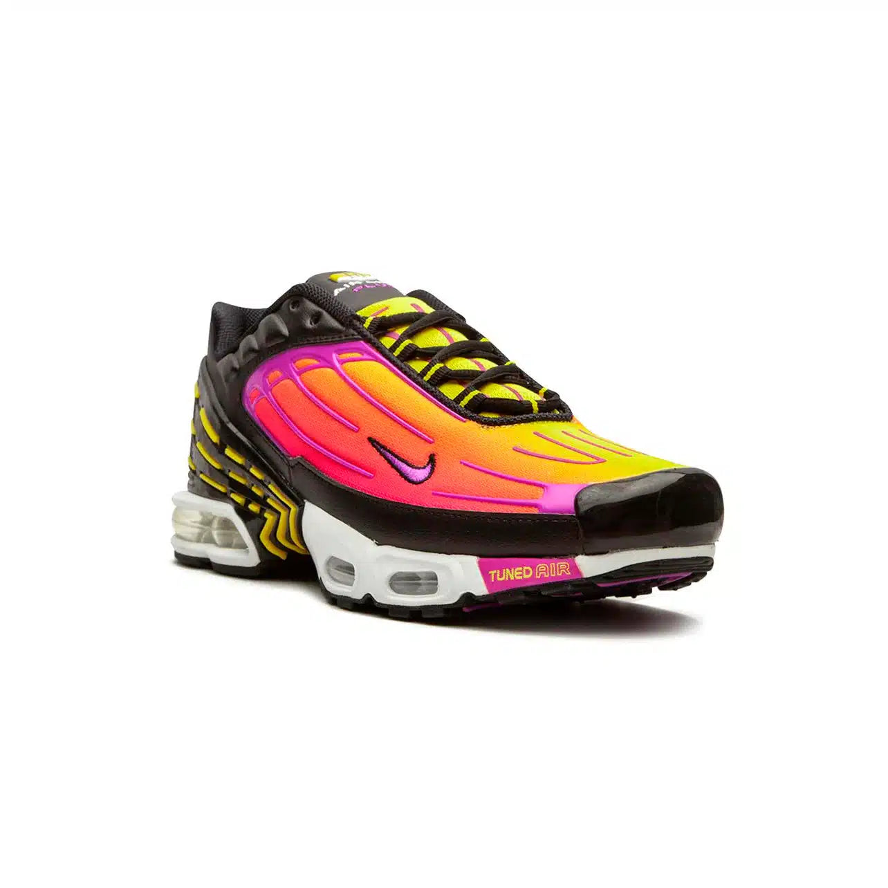 Nike Air Max Plus 3 Men's Vibrant Sneakers - Black, Yellow & Hyper Violet