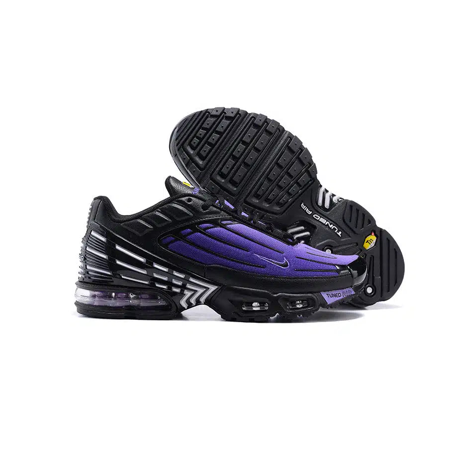 Nike Air Max Plus 3 Men's Sneakers in Black and Purple - Dynamic and Advanced Design