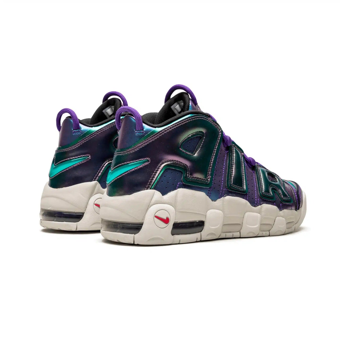 Nike Air More Uptempo Unisex Trainers - Violet Iridescent | Futuristic & Comfortable