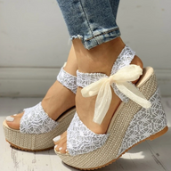 Couture-Moda Women's Stylish Wedge Heel Slip-On Sandals – Summer Platform Shoes