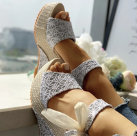 Couture-Moda Women's Stylish Wedge Heel Slip-On Sandals – Summer Platform Shoes