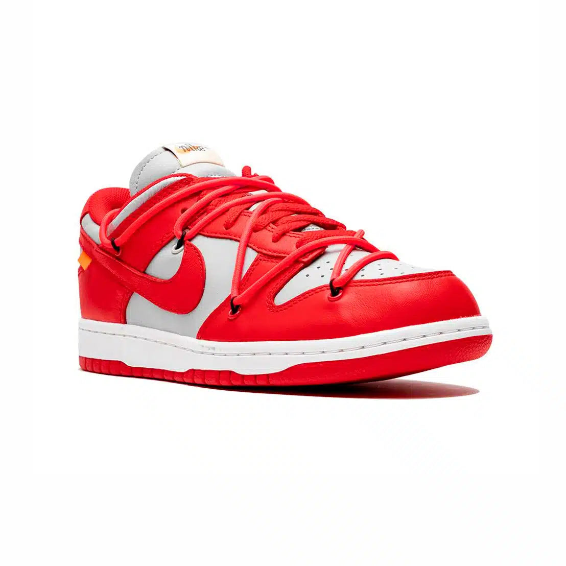 Nike Dunk Low x Off-White Men's Sneakers in Red and White