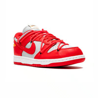 Nike Dunk Low x Off-White Men's Sneakers in Red and White