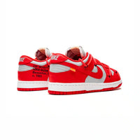 Nike Dunk Low x Off-White Men's Sneakers in Red and White