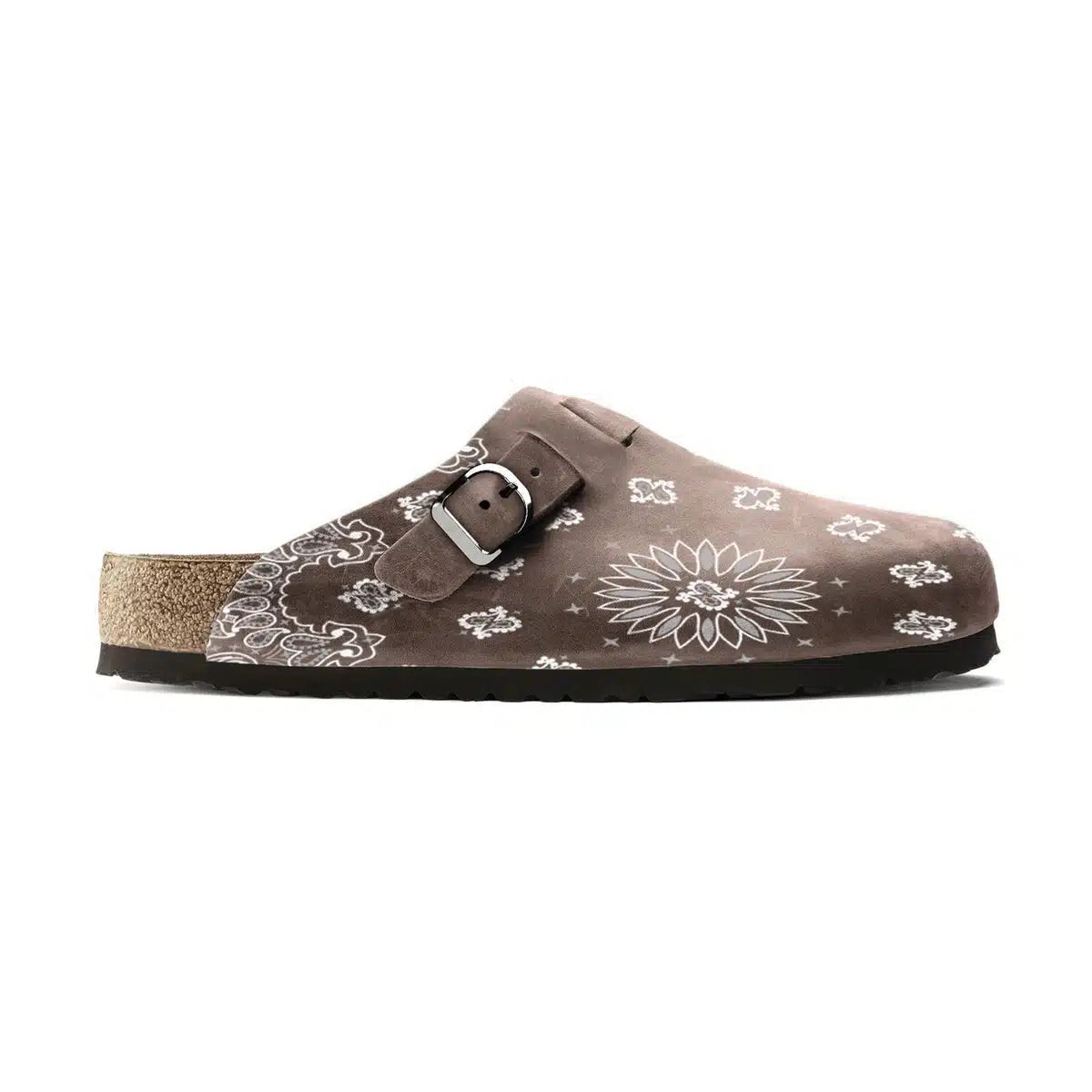 Birkenstock Unisex Boston Clogs in Paisley Leather - Unique and Comfortable Footwear