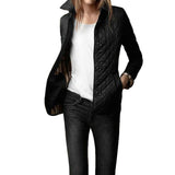 Chic Women's Lightweight Quilted Coat with Button Closure