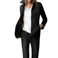 Chic Women's Lightweight Quilted Coat with Button Closure
