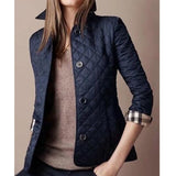 Chic Women's Lightweight Quilted Coat with Button Closure