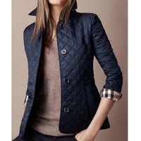 Chic Women's Lightweight Quilted Coat with Button Closure