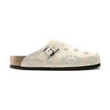 Birkenstock Unisex Boston Clogs in Paisley Leather - Unique and Comfortable Footwear