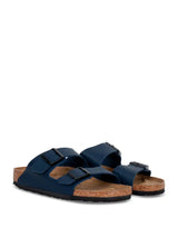 Birkenstock Arizona Men's Blue Leather Sandals with Ergonomic Footbed