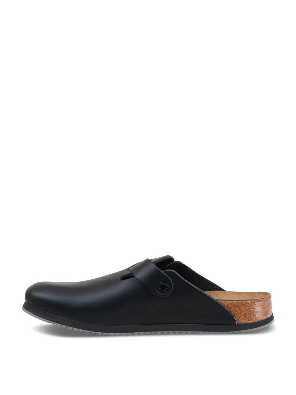 Birkenstock Boston Unisex Black Leather Non-Slip Clogs for Ultimate Grip
