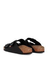 Birkenstock Arizona Unisex Black Leather Sandals with Supportive Footbed