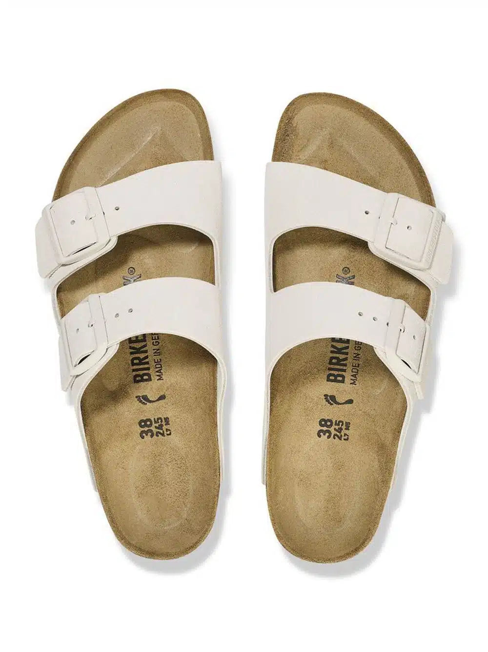 Birkenstock Arizona Classic White Suede Unisex Sandals