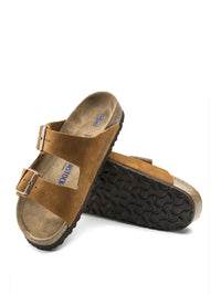 Birkenstock Arizona Unisex Sandals in Brown Suede Leather