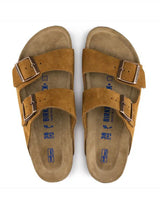 Birkenstock Arizona Unisex Sandals in Brown Suede Leather