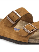 Birkenstock Arizona Unisex Sandals in Brown Suede Leather