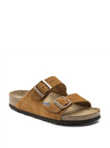 Birkenstock Arizona Unisex Sandals in Brown Suede Leather