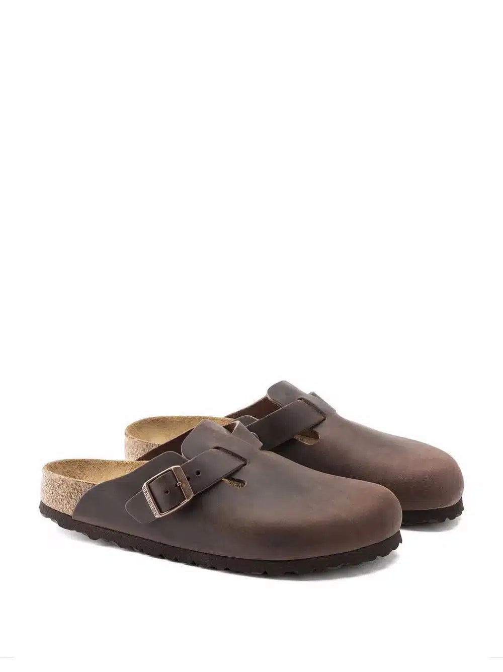 Birkenstock Boston Oiled Leather Unisex Clogs with Anatomical Footbed - Brown
