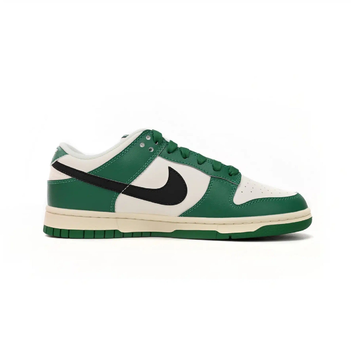 Nike Dunk Low - Men's White and Green Lottery Sneakers