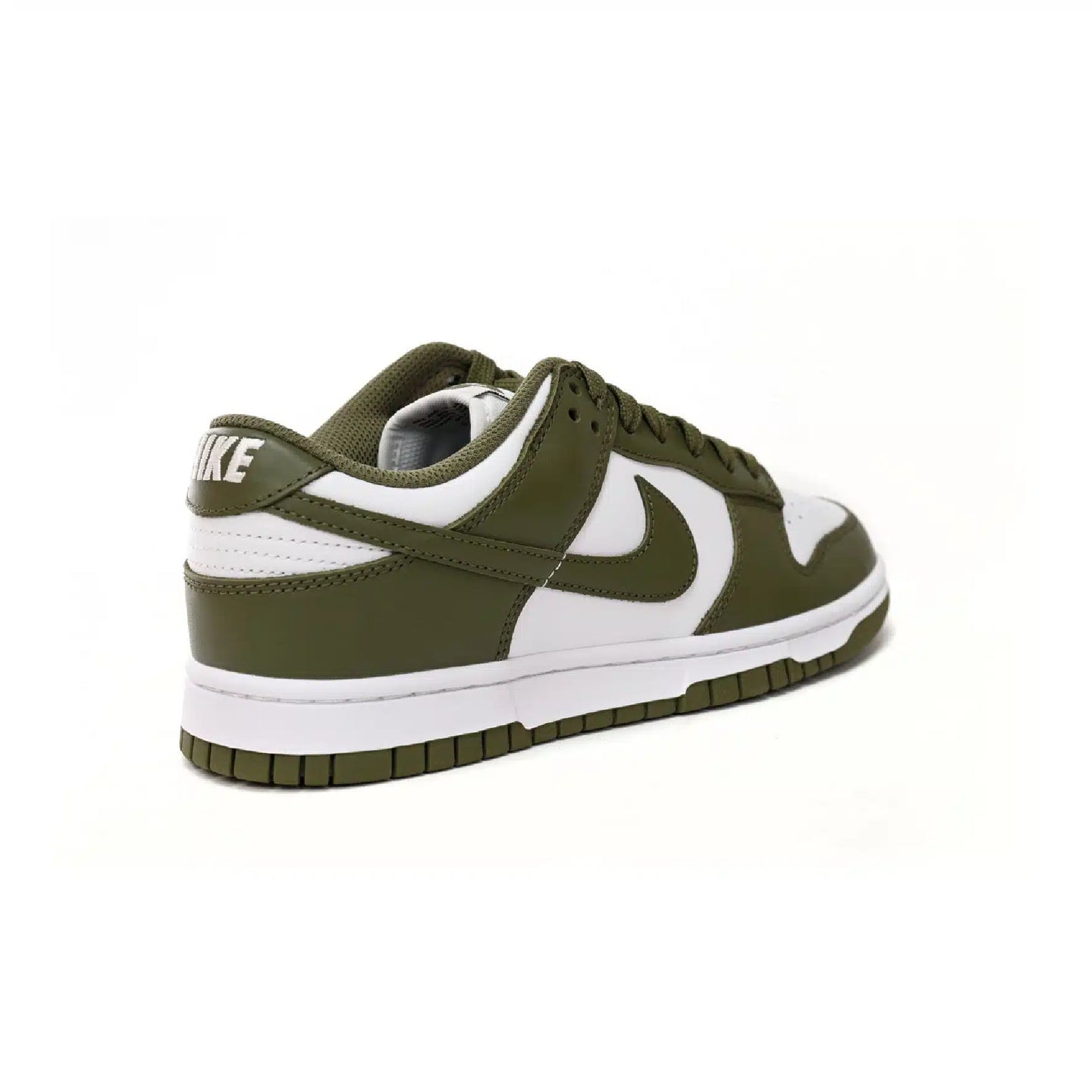 Nike Dunk Low - Unisex Sneakers in White & Olive Green