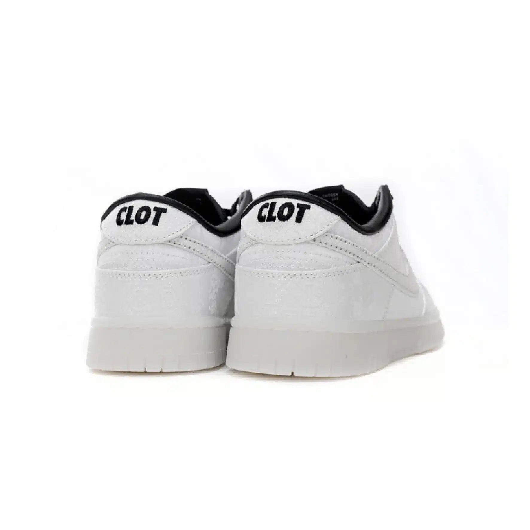 Nike CLOT Fragment Dunk Low Sneakers - Black & White Unisex Edition
