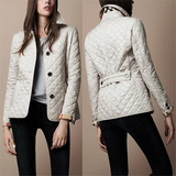 Chic Women's Lightweight Quilted Coat with Button Closure