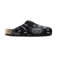 Birkenstock Unisex Boston Clogs in Paisley Leather - Unique and Comfortable Footwear