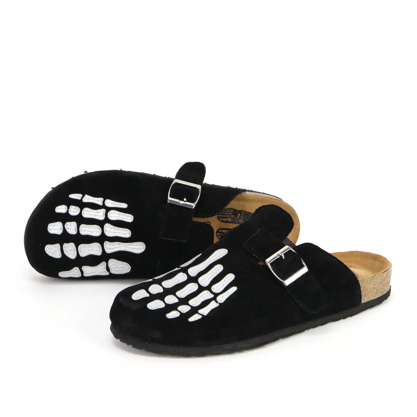 Birkenstock Unisex Leather Boston Clogs with Skeleton Design