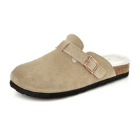 Birkenstock Boston Sheepskin & Suede Leather Unisex Clogs