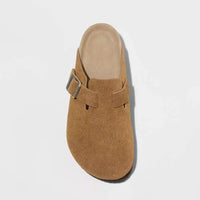 Birkenstock Boston Comfortable Suede Leather Unisex Clogs
