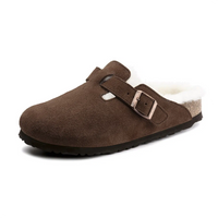 Birkenstock Boston Sheepskin & Suede Leather Unisex Clogs